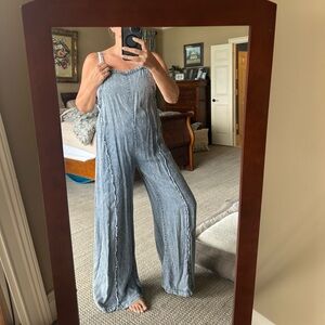 Stylish Blue Jumpsuit